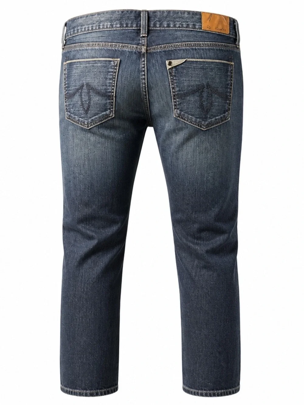 Ladies Level 99 Boyfriend  Distressed Blue Jeans